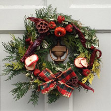 Red Pepper & Pumpkin wreath